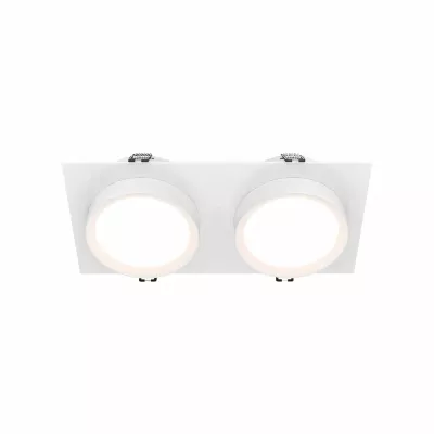 Встраиваемый светильник Maytoni Hoop DL086-02-GX53-SQ-W