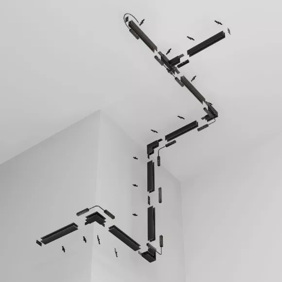 Шинопровод магнитный Maytoni Technical Exility Busbur TRX034-411B, механизм регулировки