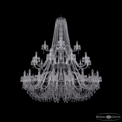 Подвесная люстра Bohemia Ivele Crystal 1410/20+10+5/530/3d Ni V0300