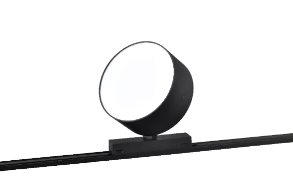 Трековый магнитный светильник iLedex Vision 4825-047-D120-15W-110DG-4000K-BK, вид снизу Трековый магнитный светильник iLedex Vision 4825-047-D120-15W-110DG-4000K-BK, вид снизу