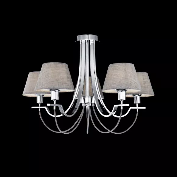 Потолочная люстра Freya Felisa FR5019CL-05CH, Хром, Серый, Металл, крупный план