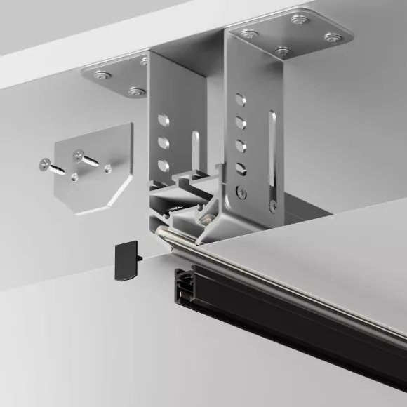 Заглушка торцевая к профилю, 2шт. Maytoni Technical TRA184MPEC-S(N), Серебро, Алюминий, Германия, механизм регулировки