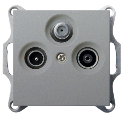 Розетка TV-FM-SAT Jasmart оконечная S коннектор G6206S