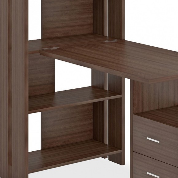 Стол компьютерный Домино Лайт СТЛ-ОВ+С100Прям+ТЯЛ MER_STL-OV-S100Pryam_SH