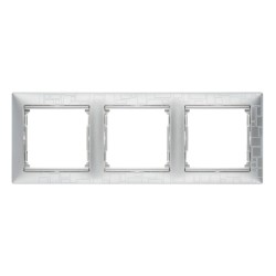 Рамка 3-постовая Legrand Valena алюминий модерн 770343