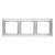 Рамка 3-постовая Legrand Valena алюминий модерн 770343