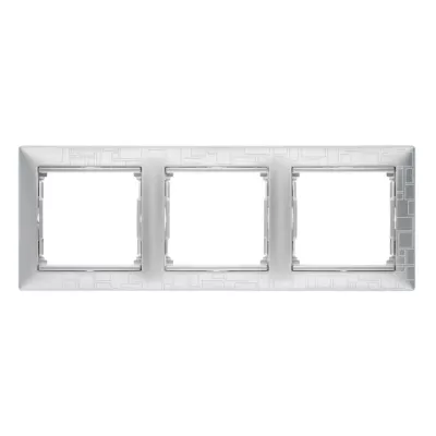 Рамка 3-постовая Legrand Valena алюминий модерн 770343