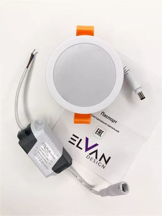 Встраиваемый светильник Elvan VLS-109R-7W-WW-Wh Встраиваемый светильник Elvan VLS-109R-7W-WW-Wh