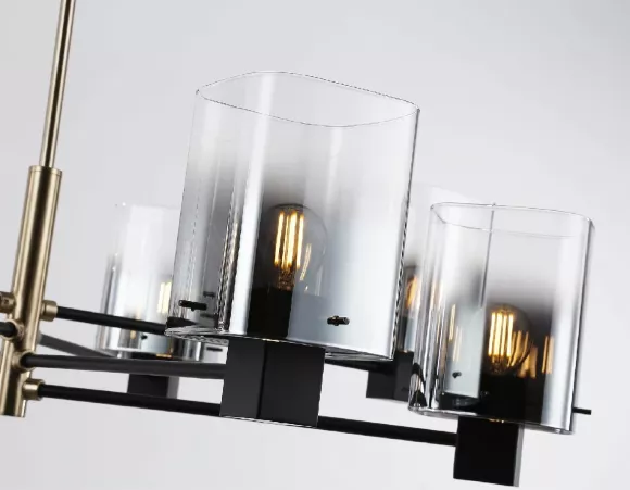 Люстра на штанге Ambrella Light High Light Modern LH57043, Латунь, Дымчатый, Металл, крупный план Люстра на штанге Ambrella Light High Light Modern LH57043, Латунь, Дымчатый, Металл, крупный план
