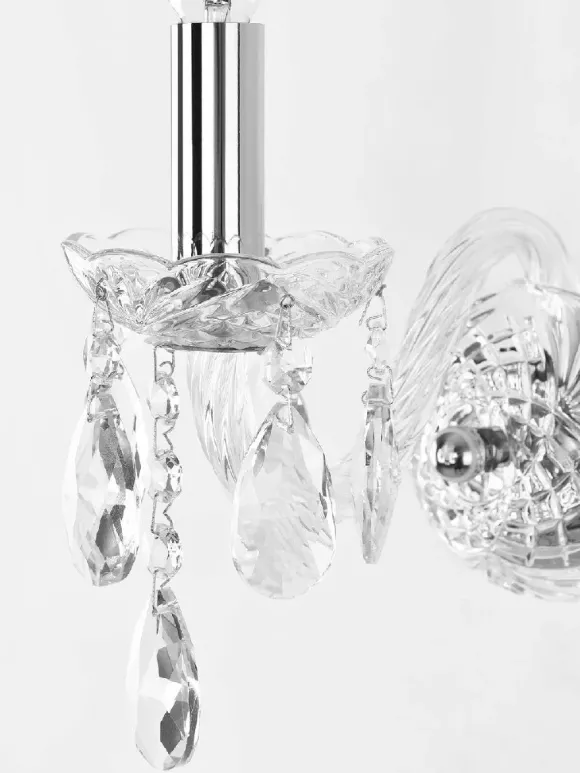 Бра Bohemia Ivele Crystal 101B/1/141 Ni, Никель, Металл, Классика стиль, декоративные элементы крупным планом