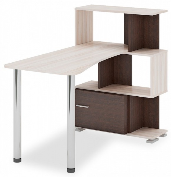 Стол компьютерный Домино СЛ-5-3СТ-2+БД MER_SL-5-3ST-2-BD-KVKV