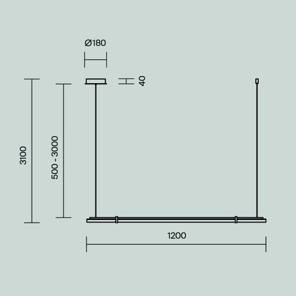 Подвесная светодиодная люстра Maytoni Plume MOD340PL-L20BS3K