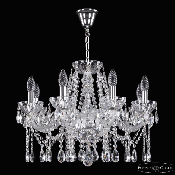 Подвесная люстра Bohemia Ivele Crystal 5413/8/200 Ni Clear/M-1H