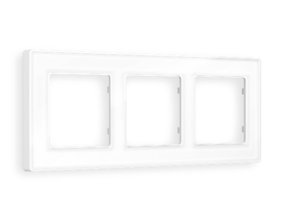 Рамка трехместная Ambrella Volt Arctic AF580103