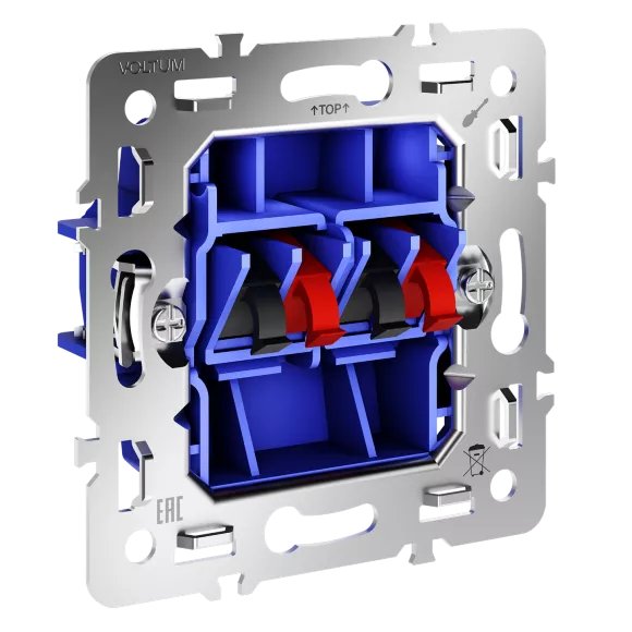 Механизм розетки акустической 4-местной Voltum S70 VLS0603M, Германия