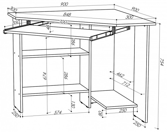 Стол компьютерный Джаз 29 JZZ_Dzhaz-29V
