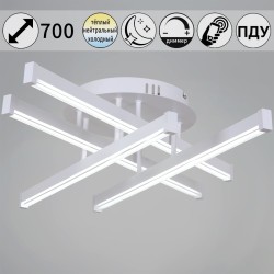 Потолочная светодиодная люстра с пультом управления Reluce 01030-0.3-04 WT