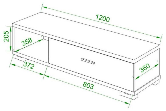 Тумба комбинированная Домино СБ-40/1-ПВК MER_SB-40-1-PVK-zakruglenaya-VK