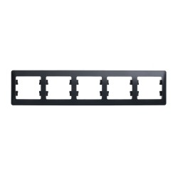 Рамка 5-ая горизонтальная Systeme Electric Glossa Антрацит GSL000705