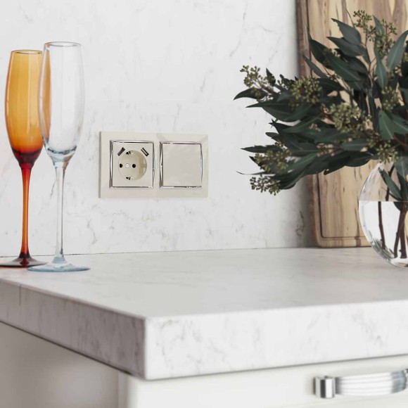 Выключатель Werkel одноклавишный слоновая кость W1112003 4690389155567