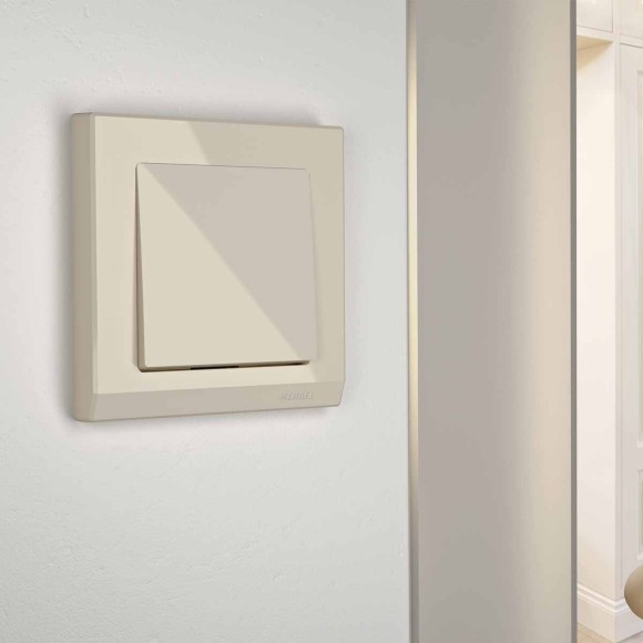 Выключатель Werkel одноклавишный слоновая кость W1112003 4690389155567