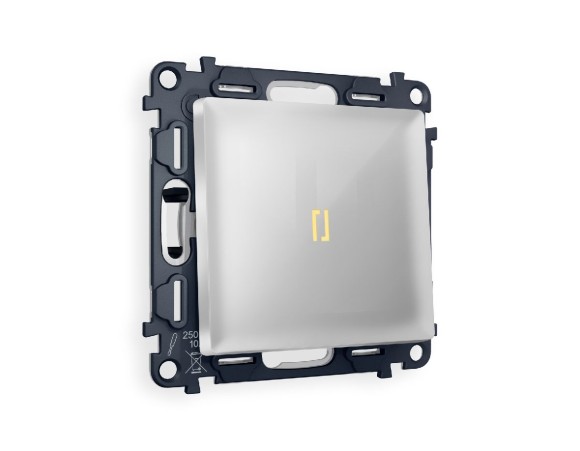 Комплект механизма 1-кл проходного выключателя с подсветкой Ambrella Volt Alfa MA402030