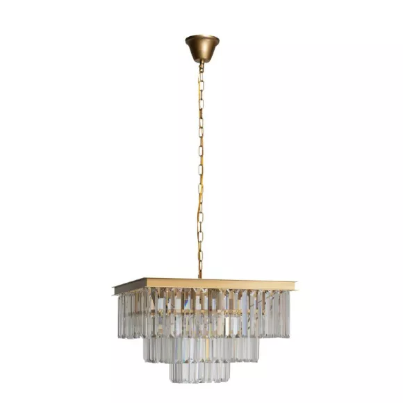 Каскадная люстра Loft IT Prism Clear 10019/500S, Современный, Золото Каскадная люстра Loft IT Prism Clear 10019/500S, Современный, Золото