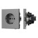 Механизм электрической розетки Arlight SCT-TENDO-MEU1-PL-GR (230V, 16A) 054080