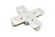 Коннектор Х-образный Denkirs DK Track White TR1104-WH