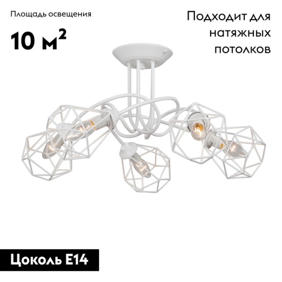 Потолочная люстра Vitaluce V4930-0/5PL