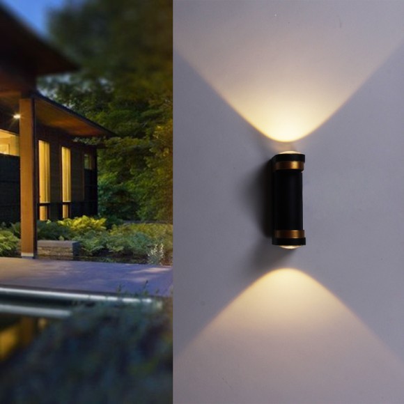 Архитектурный светильник Reluce 86814-9.2-002TL COB2*3W BK+GD