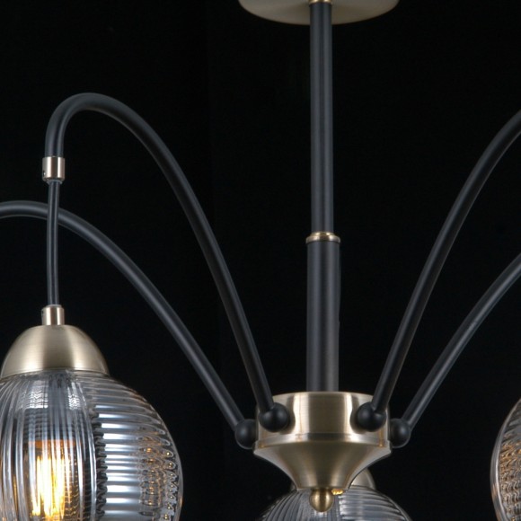 Люстра на штанге Illumico IL0433-5PSQ-79 BK AB