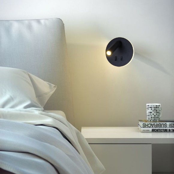 Светодиодный спот Reluce 86203-9.2-001KT LED12W BK, LED, 12W, черный