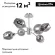 Потолочная люстра F-Promo Tilda 2657-6U, Современный, Дымчатый
