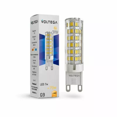 Лампа светодиодная Voltega G9 5W 2700K 7263