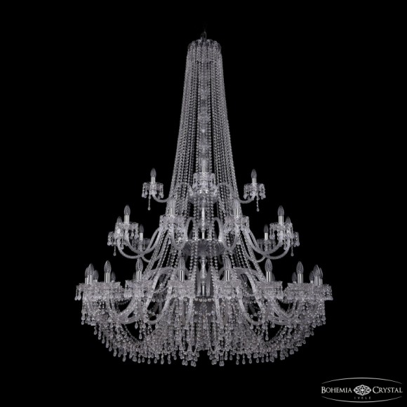 Подвесная люстра Bohemia Ivele Crystal 1410/20+10+5/530/h-200/3d Ni V0300