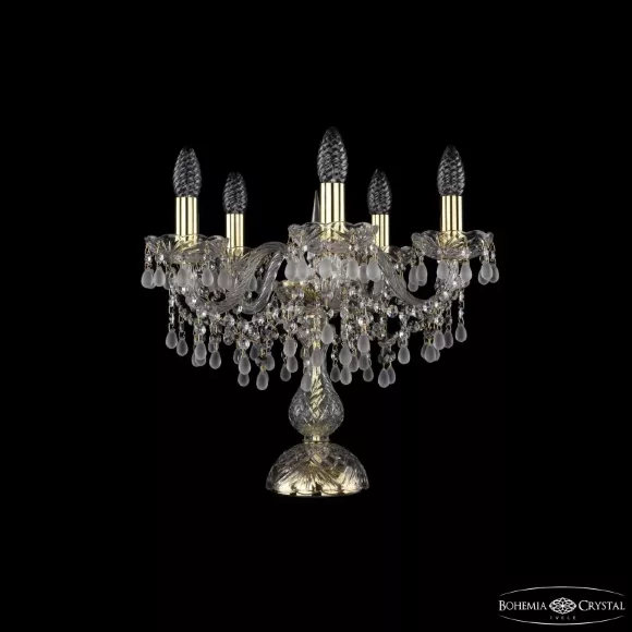 Настольная лампа Bohemia Ivele Crystal 1410L/5/141-39 G V0300 Настольная лампа Bohemia Ivele Crystal 1410L/5/141-39 G V0300