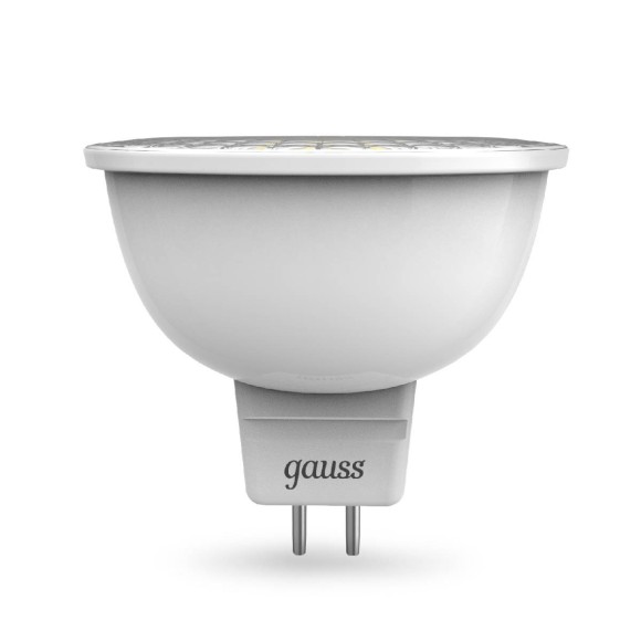 Лампа светодиодная диммируемая Gauss GU5.3 5W 3000K матовая 101505105-D