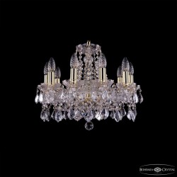Подвесная люстра Bohemia Ivele Crystal 1413/10/165 G Leafs
