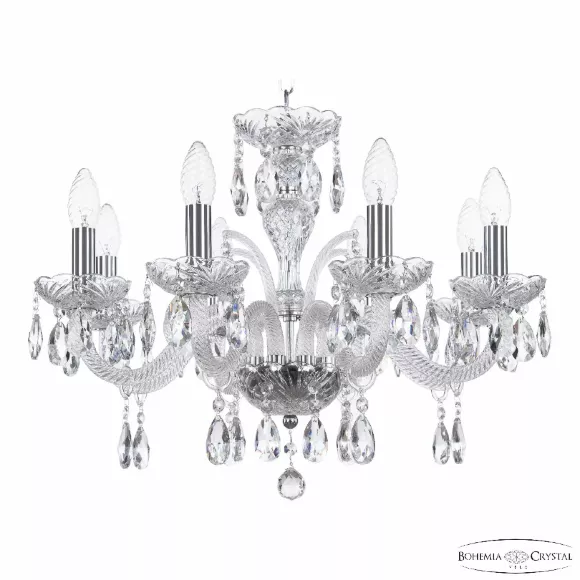 Подвесная люстра Bohemia Ivele Crystal 118/8/195 Ni Подвесная люстра Bohemia Ivele Crystal 118/8/195 Ni