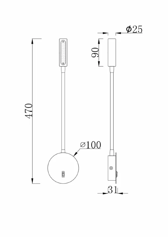 Бра Maytoni Stem C035WL-L3W3K Бра Maytoni Stem C035WL-L3W3K
