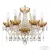 Подвесная люстра Bohemia Ivele Crystal 5413/6/141 G Amber/M-1H
