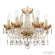 Подвесная люстра Bohemia Ivele Crystal 5413/6/141 G Amber/M-1H