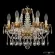 Подвесная люстра Bohemia Ivele Crystal 5413/6/141 G Amber/M-1H, Золото, Металл, Классика стиль, крупный план
