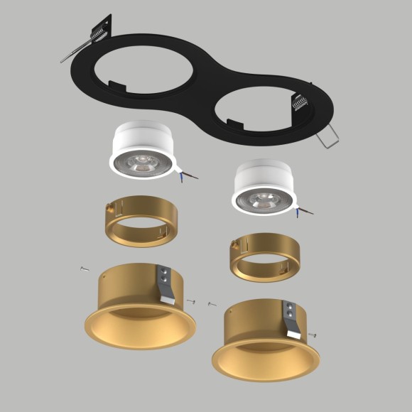 Встраиваемый светильник Lightstar Domino (214627+214603+214603+214003+214003) D6270303GMOD