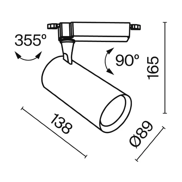 Трековый светильник Maytoni Technical Vuoro TR003-1-15W3K-S-B, Черный, Теплый белый, Алюминий Трековый светильник Maytoni Technical Vuoro TR003-1-15W3K-S-B, Черный, Теплый белый, Алюминий