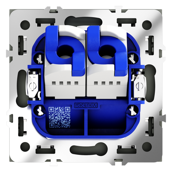 Розетка компьютерная двойная Voltum S70 VLS060207