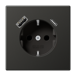 Розетка 2K+З USB Typ AC Jung AL1520-15CAAN