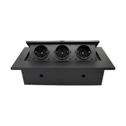 Блок розеток (3 секции полуавтоматический с кабелем питания) Mebax 00-00002878