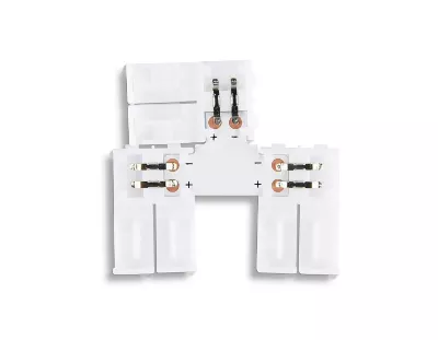 Соединитель T для светодиодной ленты 2835 12/24V (2 конт.) GS6901 (5шт) Ambrella Light Illumination GS6901